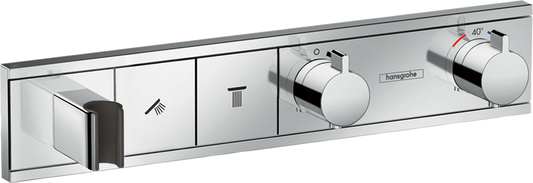 Hansgrohe RainSelect Thermostat Unterputz für 2 Verbraucher, Fertigset (chrom)