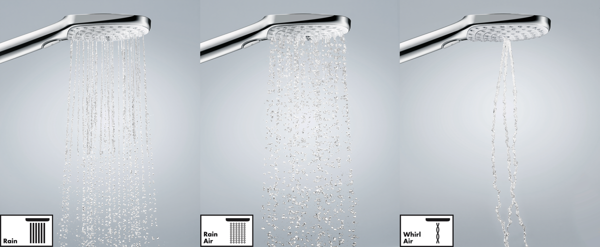 Hansgrohe Raindance Select E 120 EcoSmart Handbrause, 8,5 l/min (weiß/chrom)