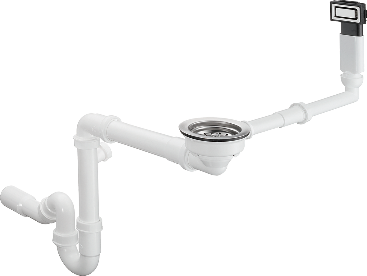 hansgrohe Ab- und Überlaufgarnitur manuell mit Siebkorbventil 3 1/2"