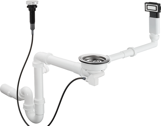 hansgrohe Ab- und Überlaufgarnitur automatisch mit Excenter (D14-11)