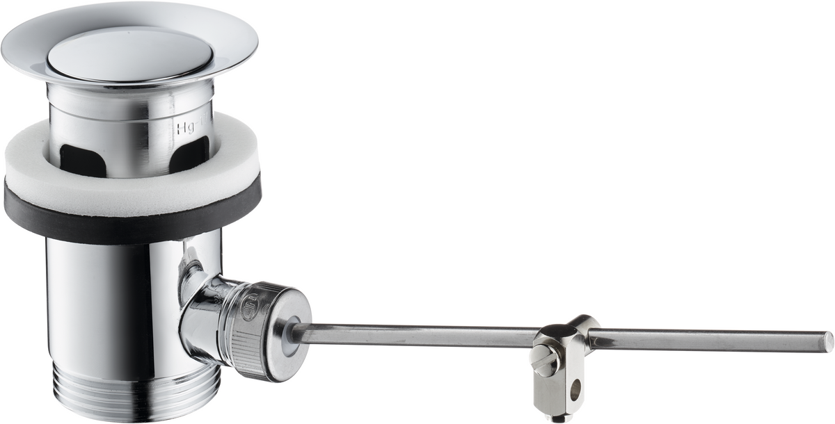 hansgrohe Ablaufventil G 1 1/4 mit Zugstange für Waschtisch- und Bidetmischer (chrom)