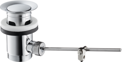 hansgrohe Ablaufventil G 1 1/4 mit Zugstange für Waschtisch- und Bidetmischer (chrom)