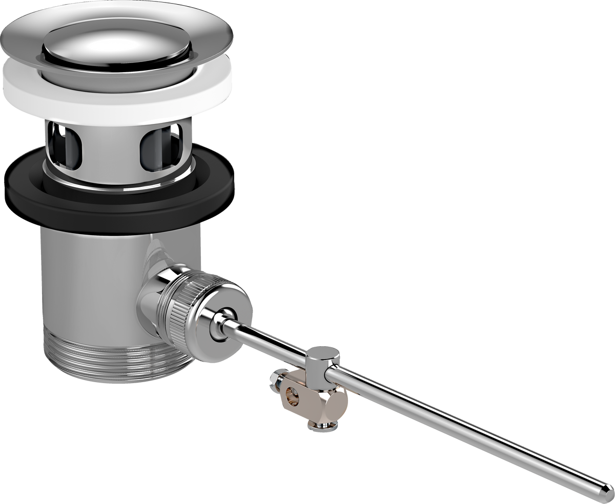hansgrohe Ablaufventil G 1 1/4 mit Zugstange für Waschtisch- und Bidetmischer (chrom)