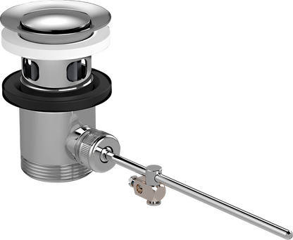 hansgrohe Ablaufventil G 1 1/4 mit Zugstange für Waschtisch- und Bidetmischer (chrom)