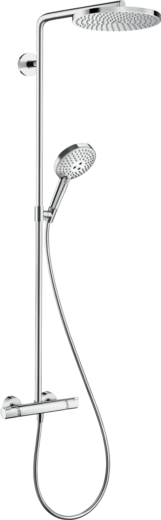 Hansgrohe Raindance Select S Showerpipe 240 1jet PowderRain mit Brausethermostat Ecostat Comfort (chrom)