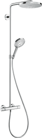 Hansgrohe Raindance Select S Showerpipe 240 1jet PowderRain mit Brausethermostat Ecostat Comfort (chrom)