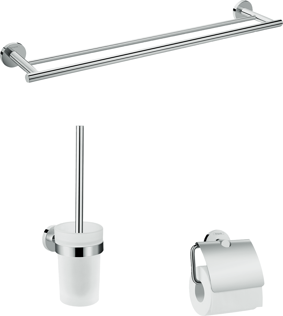 Hansgrohe Logis Universal Bad-Accessoire-Set 3-teilig (chrom)