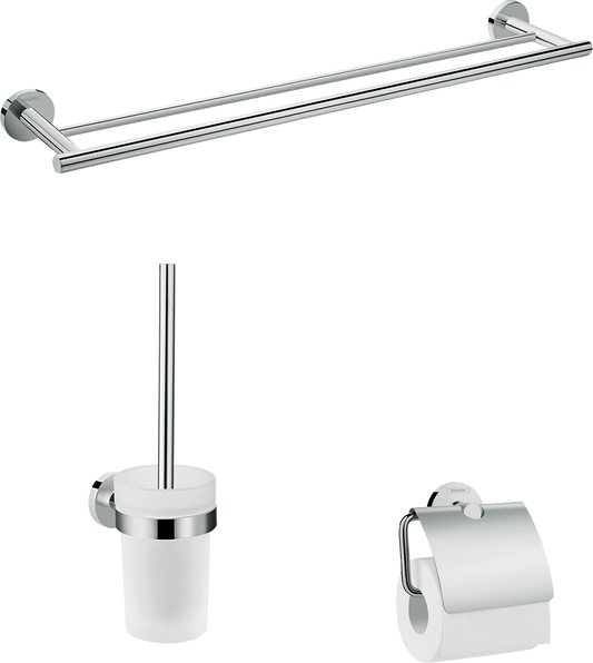 Hansgrohe Logis Universal Bad-Accessoire-Set 3-teilig (chrom)