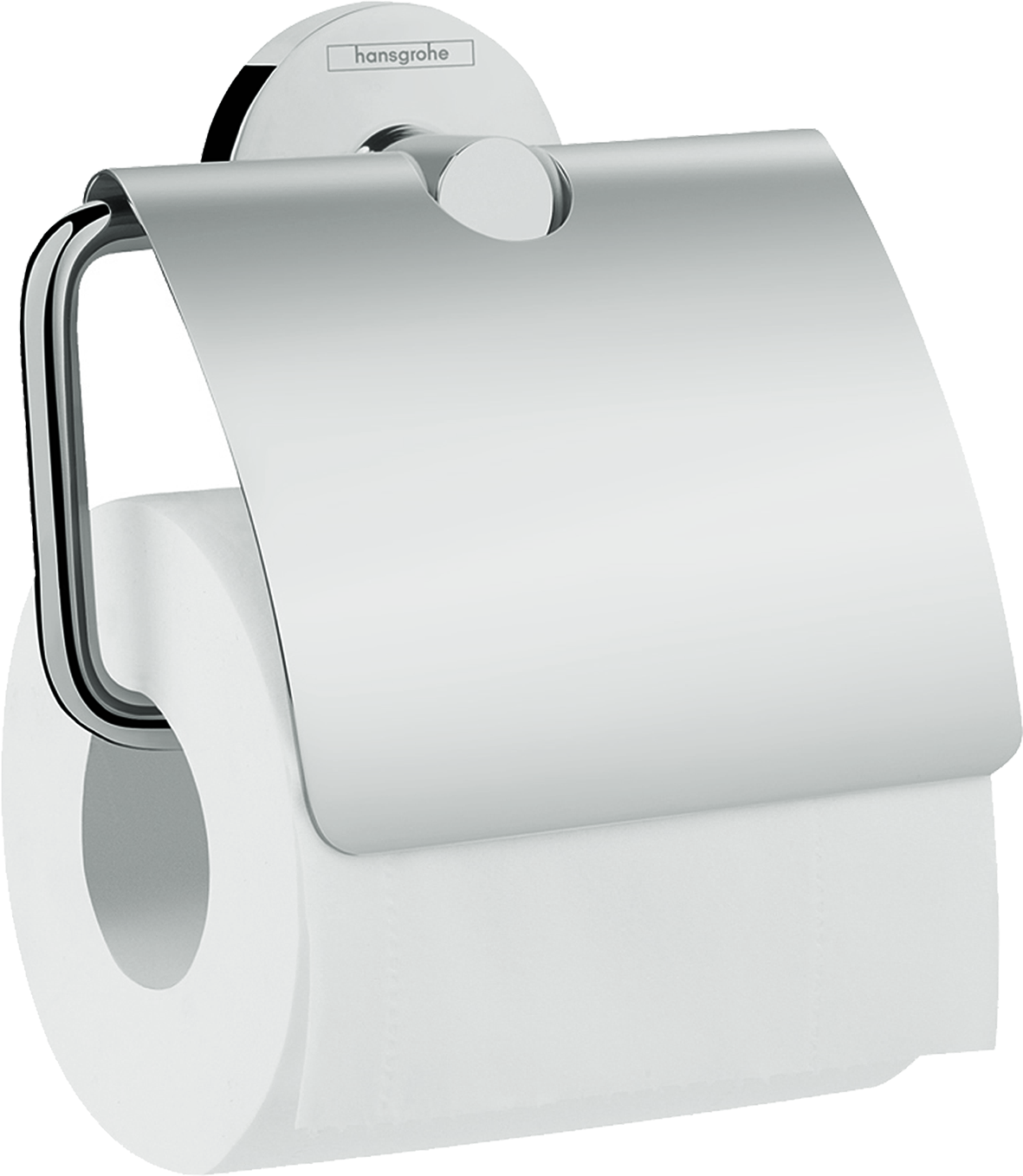 hansgrohe Logis Universal Papierrollenhalter mit Deckel (chrom)