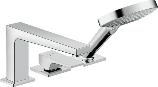 Hansgrohe Metropol 3-Loch Wannenrandmischer, Fertigset (chrom)