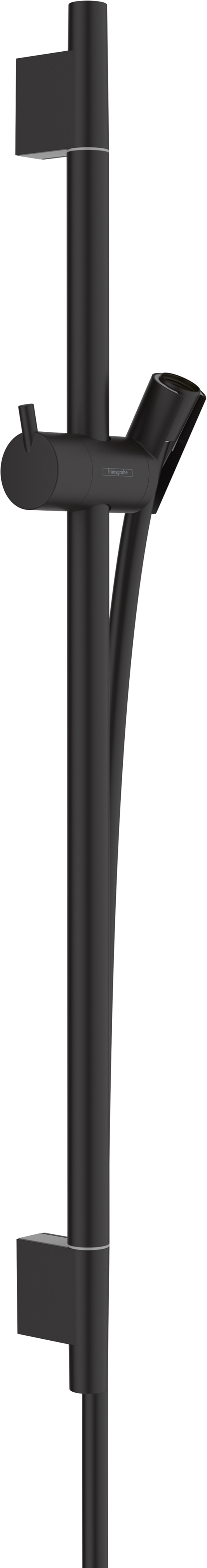 Hansgrohe Unica S Puro Brausestange 650 mm mit Brauseschlauch 1600 mm (mattschwarz)