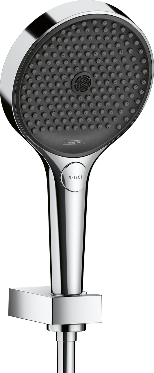 Hansgrohe Rainfinity 130 3jet Brauseset mit Porter Brausehalter und Brauseschlauch 1250 mm (chrom)