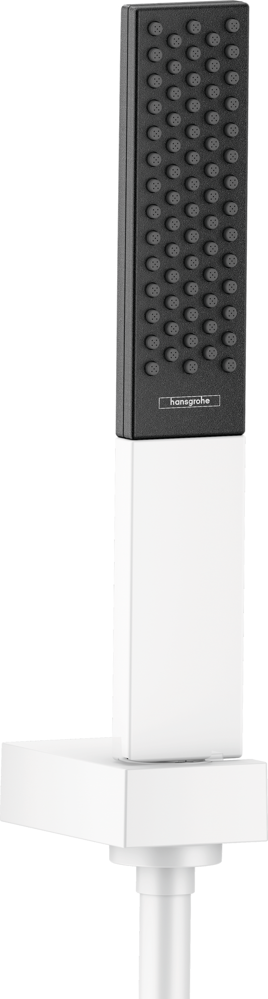 Hansgrohe Rainfinity 100 1jet Brauseset mit Porter Brausehalter und Brauseschlauch 1250 mm (mattweiß)