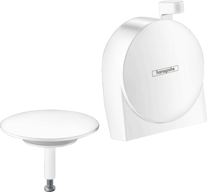 Hansgrohe Exafill S Ein-, Ab- und Überlaufgarnitur, Fertigset (mattweiß)