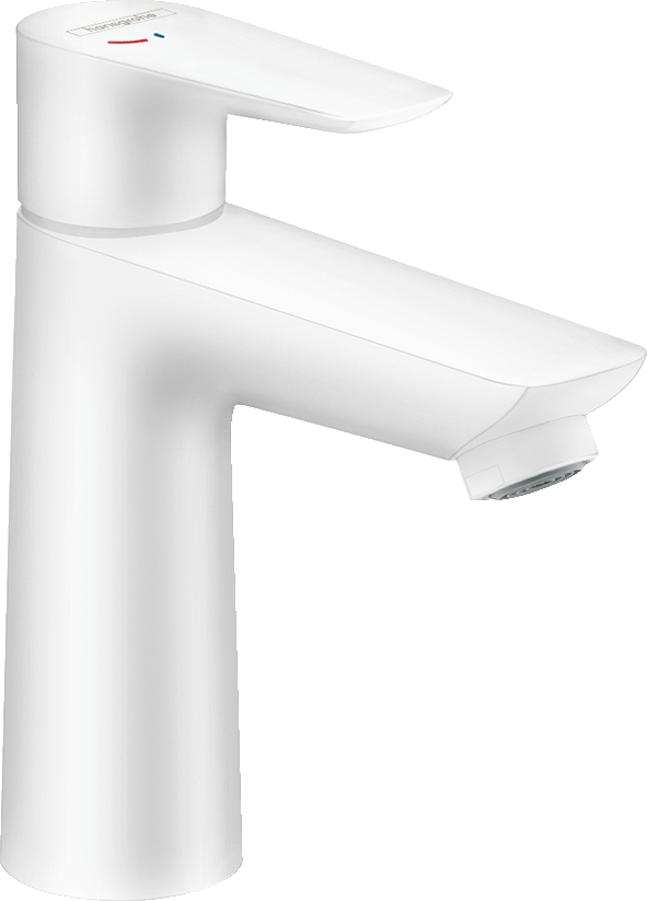 Hansgrohe Talis E Waschtischmischer 110 CoolStart ohne Ablaufgarnitur (mattweiß)