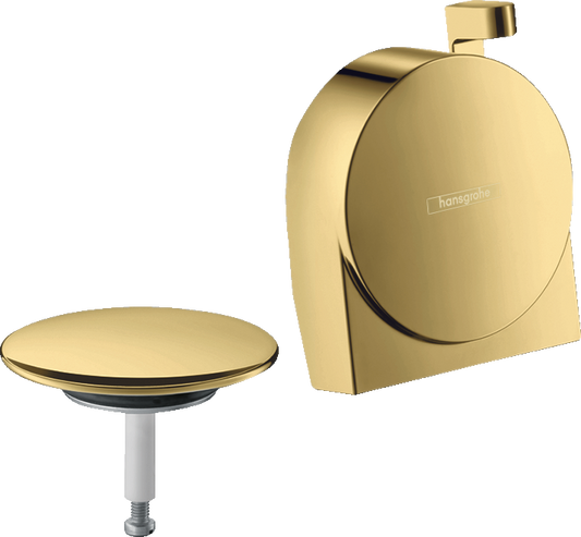 Hansgrohe Exafill S Ein-, Ab- und Überlaufgarnitur, Fertigset (polished gold optic)