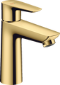 Hansgrohe Talis E Waschtischmischer 110 CoolStart mit Zugstangen-Ablaufgarnitur (polished gold optic)