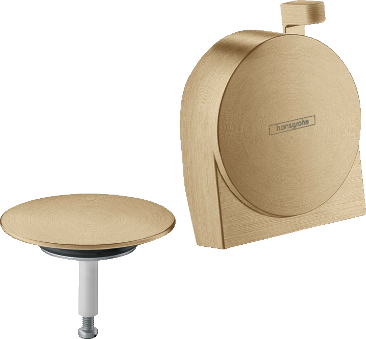 Hansgrohe Exafill S Ein-, Ab- und Überlaufgarnitur, Fertigset (brushed bronze)