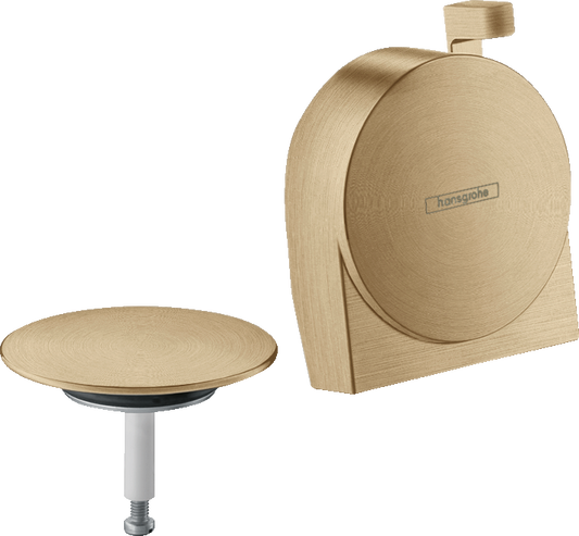 Hansgrohe Exafill S Ein-, Ab- und Überlaufgarnitur, Fertigset (brushed bronze)