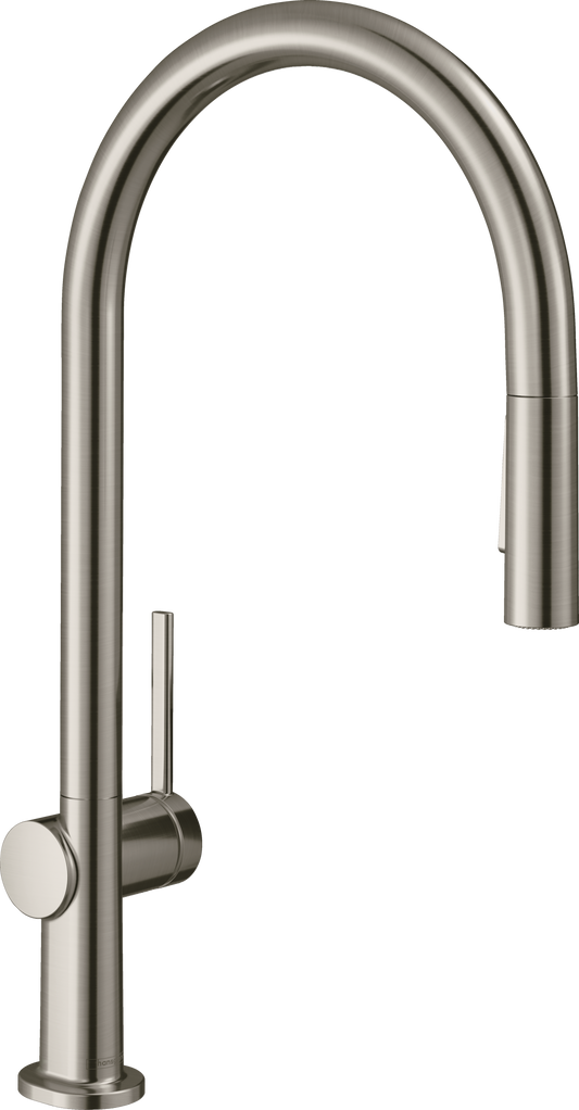 Hansgrohe Talis M54 Spültischmischer 210 mit Ausziehbrause 2jet und sBox (Edelstahl Optik)