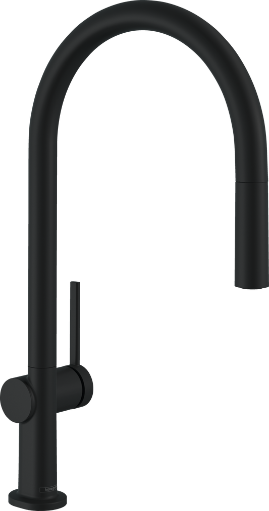 Hansgrohe Talis M54 Spültischmischer 210 mit Ausziehauslauf 1jet und sBox (mattschwarz)