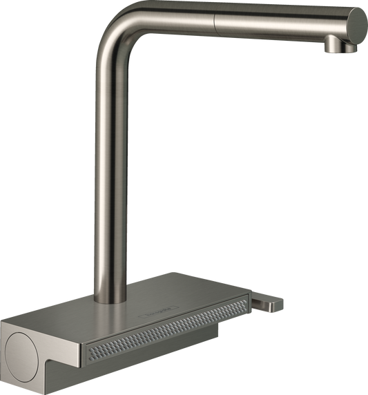 Hansgrohe Aquno Select M81 Spültischmischer 250 mit Ausziehauslauf 2jet (Edelstahl Optik)