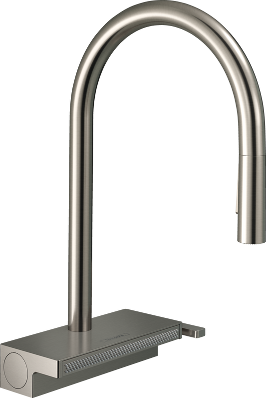 Hansgrohe Aquno Select M81 Spültischmischer 170 mit Ausziehbrause 3jet und sBox (Edelstahl Optik)