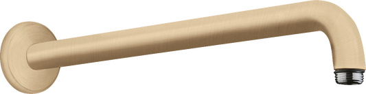 Hansgrohe Brausearm 389 mm, 90 Grad, ohne Kugelgelenk (brushed bronze)