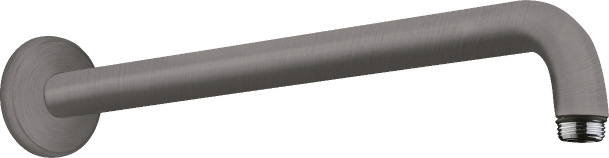 Hansgrohe Brausearm 389 mm, 90 Grad, ohne Kugelgelenk (brushed black chrome)