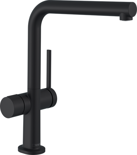 Hansgrohe Talis M54 Spültischmischer 270 1jet mit Geräteabsperrventil (mattschwarz)