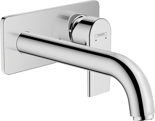 Hansgrohe Vernis Shape 2-Loch-Waschtischmischer Unterputz, Fertigset, Ausladung 207 mm (chrom)