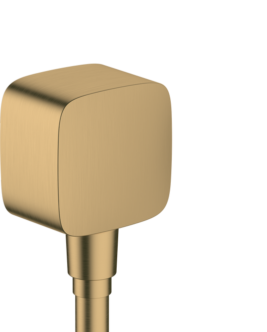 hansgrohe Fixfit E Schlauchanschluss DN15 mit Rückflussverhinderer (Brushed Bronze)