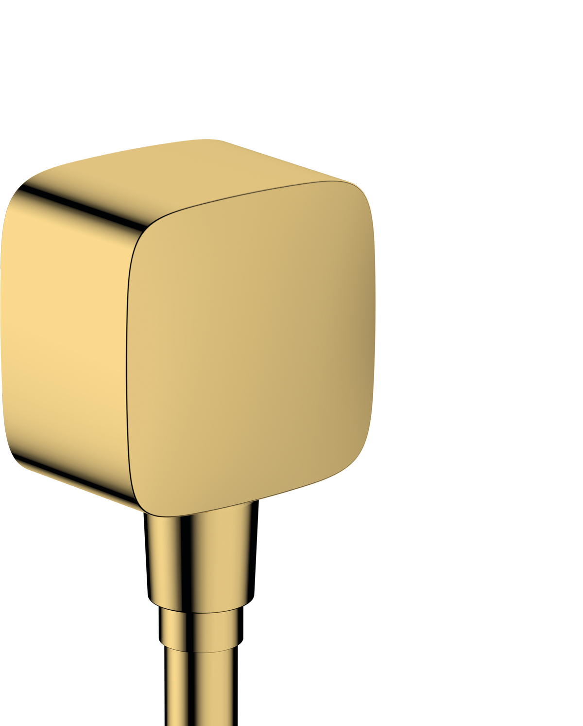 hansgrohe Fixfit E Schlauchanschluss DN15 mit Rückflussverhinderer (Polished Gold Optic)