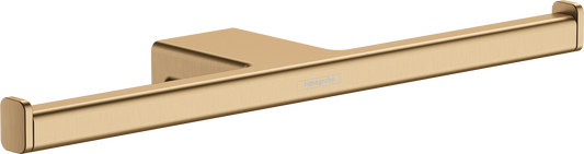 hansgrohe AddStoris Doppel-Papierrollenhalter ohne Deckel (Brushed Bronze)