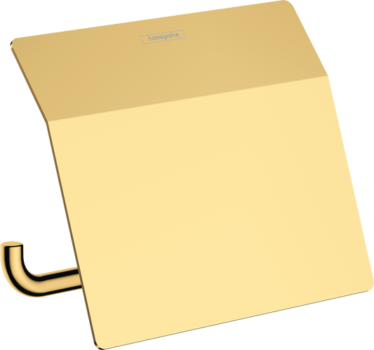 Hansgrohe AddStoris Papierrollenhalter mit Deckel (Polished Gold Optic)