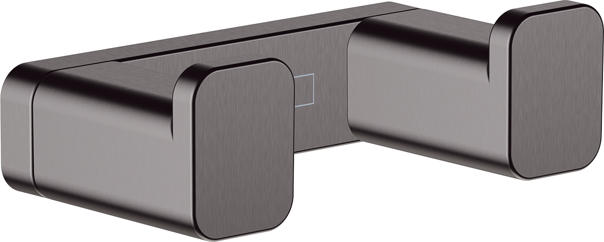 hansgrohe AddStoris Doppelhaken (Brushed Black Chrome)