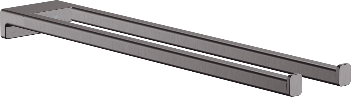 Hansgrohe AddStoris Handtuchhalter zweiarmig (Brushed Black Chrome)