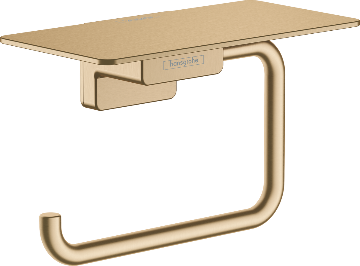 hansgrohe AddStoris Papierrollenhalter mit Ablage (Brushed Bronze)