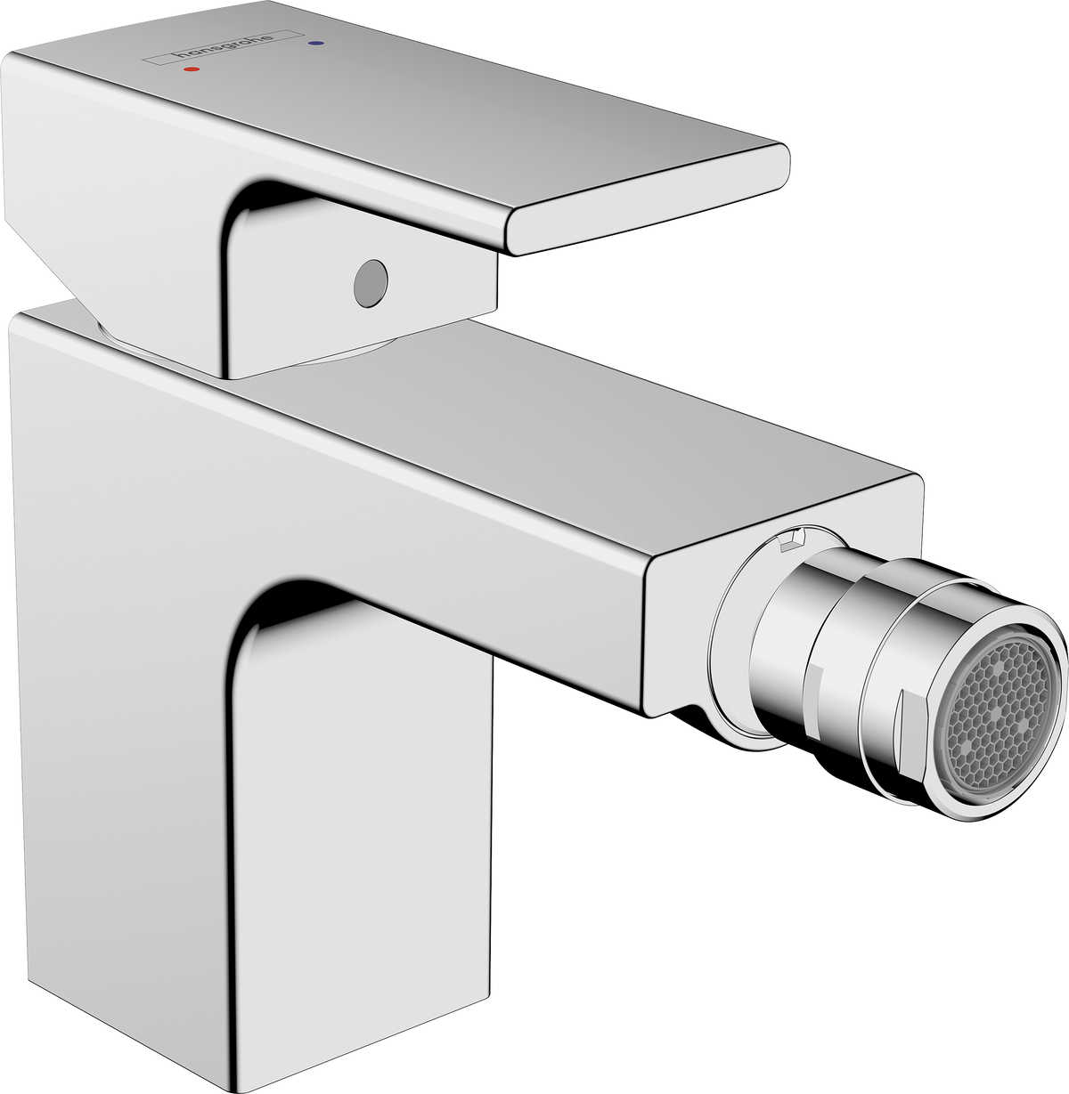 Hansgrohe Vernis Shape Bidetmischer mit Zugstangen-Ablaufgarnitur (chrom)