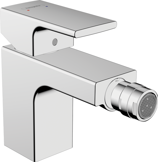 Hansgrohe Vernis Shape Bidetmischer mit Zugstangen-Ablaufgarnitur (chrom)