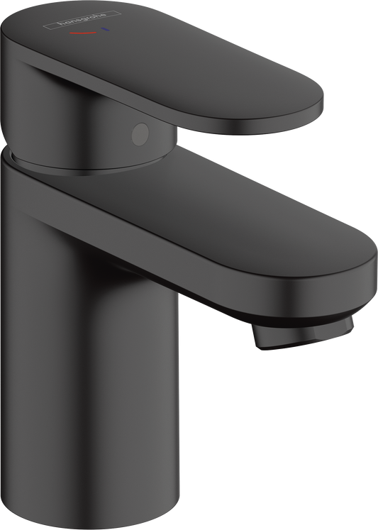 Hansgrohe Vernis Blend Waschtischmischer 70 CoolStart mit Zugstangen-Ablaufgarnitur (mattschwarz)