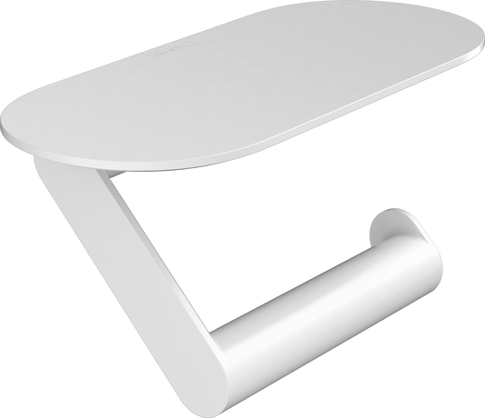 hansgrohe WallStoris Papierrollenhalter mit Ablage (mattweiß)
