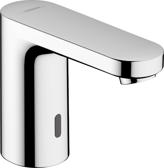 Hansgrohe Vernis Blend Elektronik-Waschtischmischer 100 mit Temperaturvoreinstellung, Netzbetrieb 230 V (chrom)
