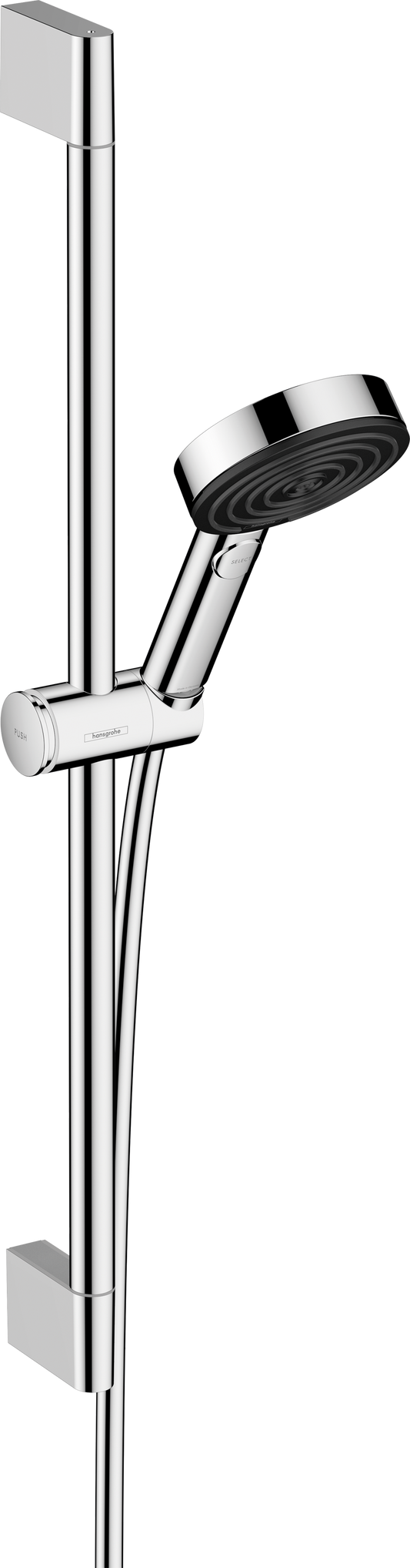 Hansgrohe Pulsify Select S 105 3jet Relaxation EcoSmart Brauseset, Brausestange 669 mm (chrom)
