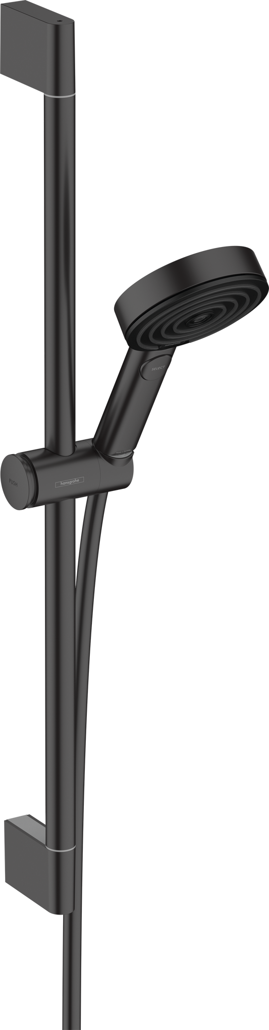 Hansgrohe Pulsify Select S Brauseset 105 3jet Relaxation EcoSmart mit Brausestange 65 cm (mattschwarz)