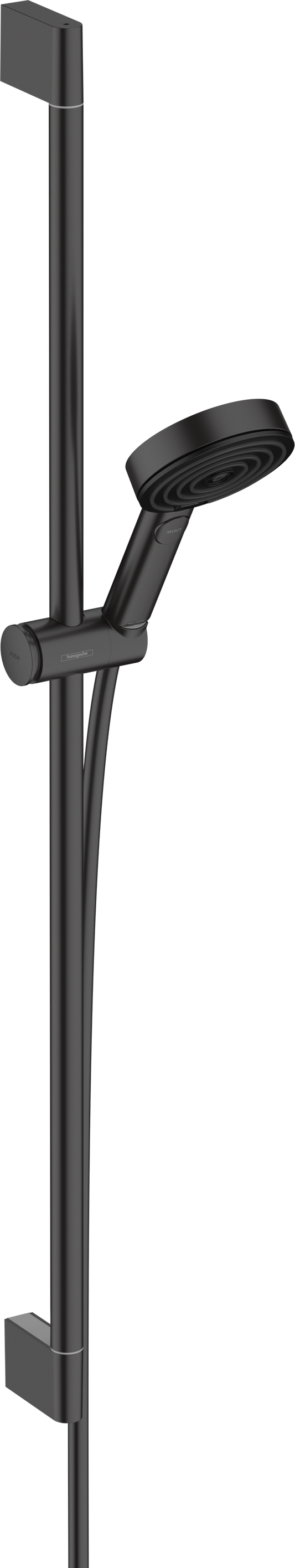Hansgrohe Pulsify Select S Brauseset 105 3jet Relaxation EcoSmart mit Brausestange 90 cm (mattschwarz)