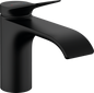 Hansgrohe Vivenis Waschtischmischer 80 mit Zugstangen-Ablaufgarnitur (mattschwarz)
