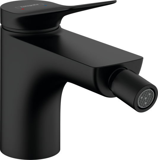 Hansgrohe Vivenis Bidetmischer mit Zugstangen-Ablaufgarnitur (mattschwarz)