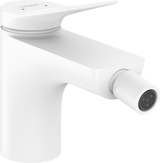 Hansgrohe Vivenis Bidetmischer mit Zugstangen-Ablaufgarnitur (mattweiß)