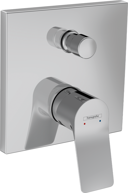 Hansgrohe Vivenis Wannenmischer Unterputz, Fertigset mit Sicherungskombination (chrom)